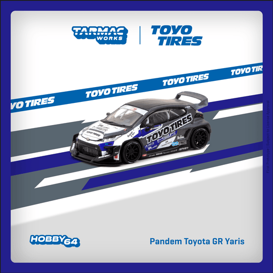 Tarmac Works HOBBY64 1/64 Pandem Toyota GR Yaris TOYO TIRES T64-080-TOYO