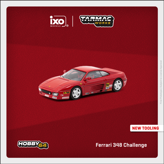 TARMAC WORKS HOBBY64 1/64 Ferrari 348 Challenge  Presentation T64-082-PRE