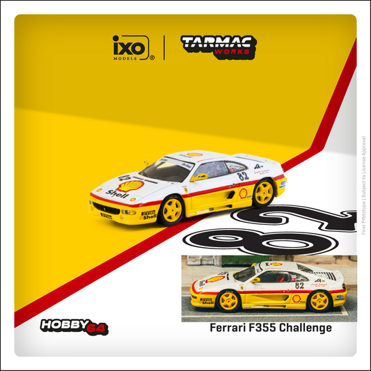TARMAC WORKS HOBBY64 1/64 Ferrari F355 Challenge 1999 D. Peter Andersen T64-083-99CHA82
