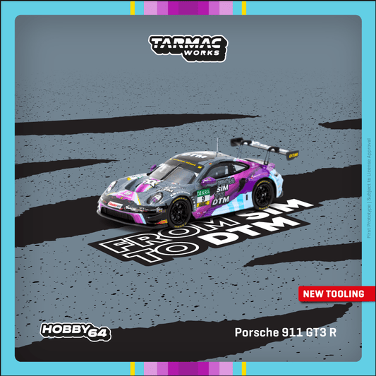 TARMAC WORKS HOBBY64 1/64 Porsche 911 GT3 R DTM 2023 Tim Heinemann T64-084-23DTM09