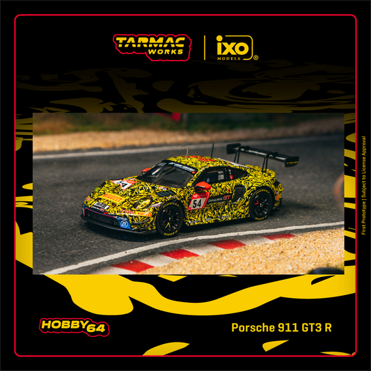 TARMAC WORKS HOBBY64 1/64 Porsche 911 GT3 R Nürburgring 24h 2023 C. Engelhart / A. Güven / L. Heinrich / L. Vanthoor T64-084-23NUR54