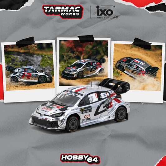 PREORDER Tarmac Works HOBBY64 1/64 Toyota GR YARIS Rally1 HYBRID Rally Saudi Arabia 2025 WRC World Champion 2025 (Display Case) T64-085-25RSA17 (Approx. Release Date :  Q4 2026 subject to manufacturer's final decision)