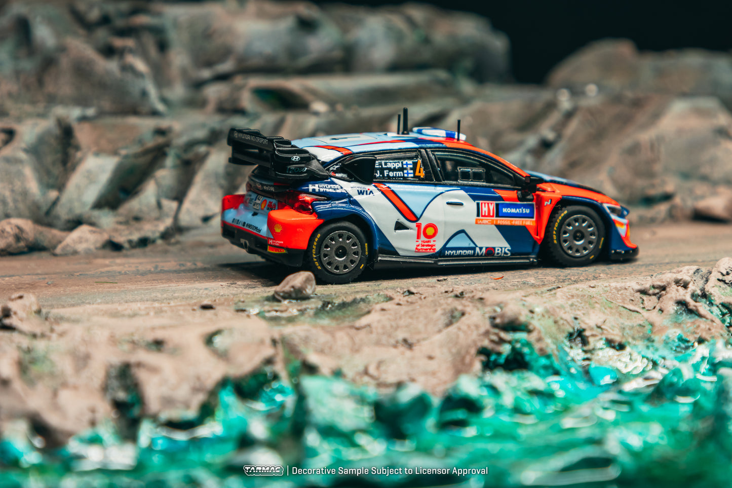 TARMAC WORKS HOBBY64 1/64 Hyundai i20 N Rally1 Hybrid Rally Sweden 2024 Winner Esapekka Lappi / Janne Ferm T64-089-24RS04