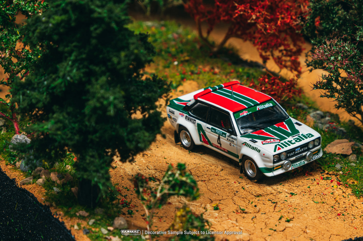 PREORDER TARMAC WORKS HOBBY64 1/64 FIAT 131 ABARTH Rally Rallye de Portugal - Vinho do Porto 1978 Winner Markku Alén / Ilkka Kivimäki T64-094-78RP04 (Approx. Release Date :  DEC 2025 subject to manufacturer's final decision)