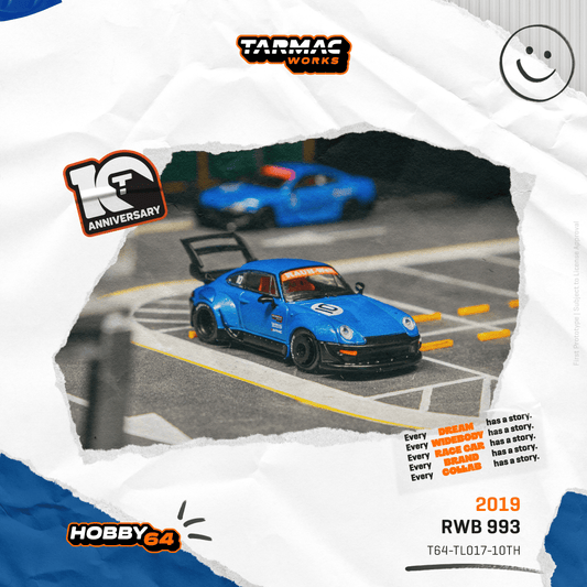 TARMAC WORKS HOBBY64 1/64 RWB 993 Tarmac Works 10th Anniversary T64-TL017-10TH