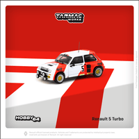 PREORDER Tarmac Works HOBBY64 1/64 Renault 5 Turbo  Rallye du Var 1982 Alain Prost / Jean-Marc Andrié T64-TL060-82RDV05 (Approx. Release Date : APRIL 2024 subject to manufacturer's final decision)