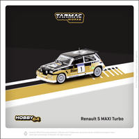 PREORDER TARMAC WORKS HOBBY64 1/64 Renault 5 MAXI Turbo Rallye du Var 1986 François Chatriot / Michel Périn T64-TL061-86RDV01 (Approx. Release Date : FEB 2024 subject to manufacturer's final decision)