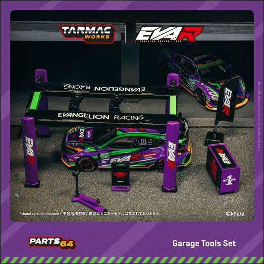 TARMAC WORKS PARTS64 1/64 Garage tools set EVA Racing T64A-TL001-EVA