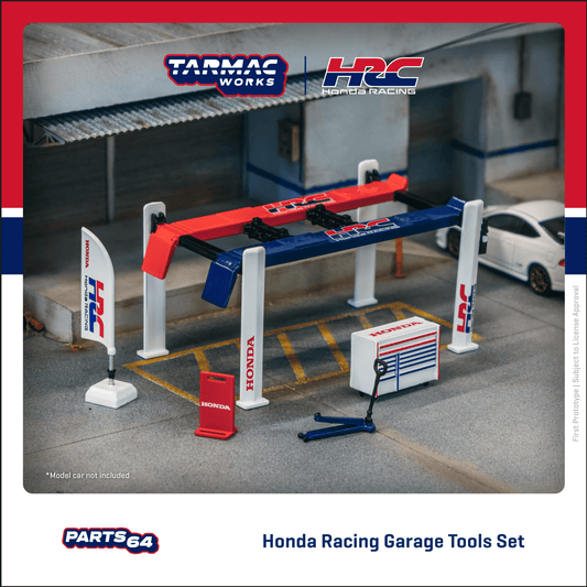 Tarmac Works PARTS64 1/64 Garage tools set Honda Racing T64A-TL001-HRC