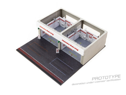 TARMAC WORKS PARTS64 1/64 Pit Garage Diorama Honda Racing T64D-TL001-HONDA