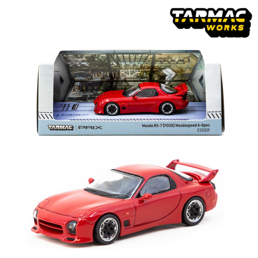 TARMAC WORKS x PRIX limited edition GLOBAL64 1/64 Mazda RX-7 (FD3S) Mazdaspeed A-Spec, ESDER T64G-012-PRIX