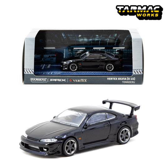 TARMAC WORKS x PRIX limited edition GLOBAL64 1/64 VERTEX Silvia (S15), TONNDERU T64G-023-PRIX