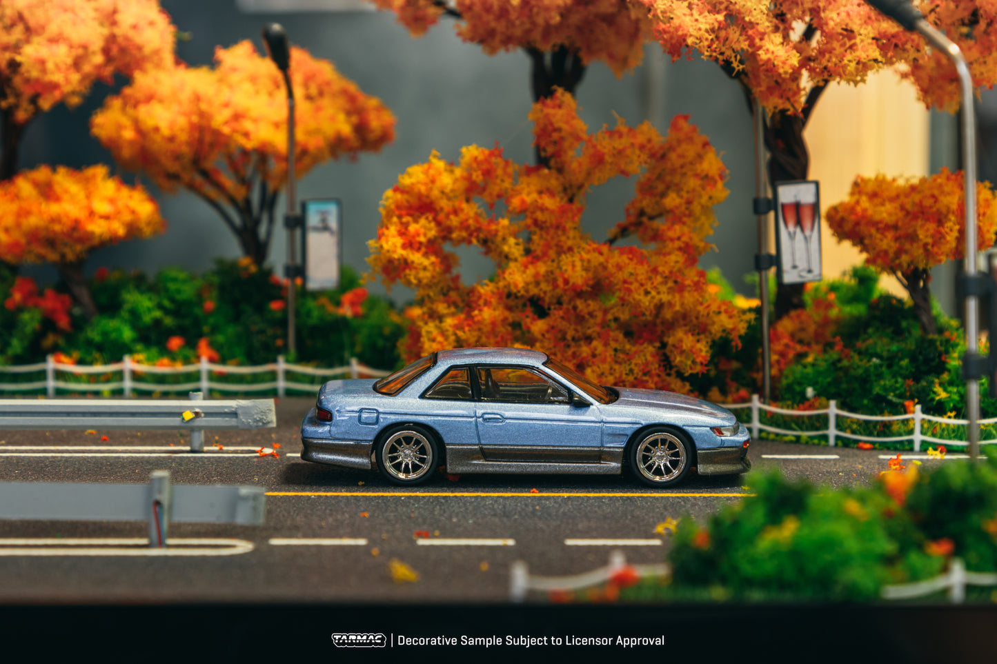 TARMAC WORKS GLOBAL64 1/64 VERTEX Nissan Silvia (S13) Blue / Grey T64G-025-PU