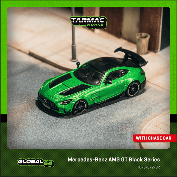 PREORDER TARMAC WORKS GLOBAL64 1/64 Mercedes-Benz AMG GT Black Series Green T64G-042-GR (Approx. Release Date :  FEB 2026 subject to manufacturer's final decision)