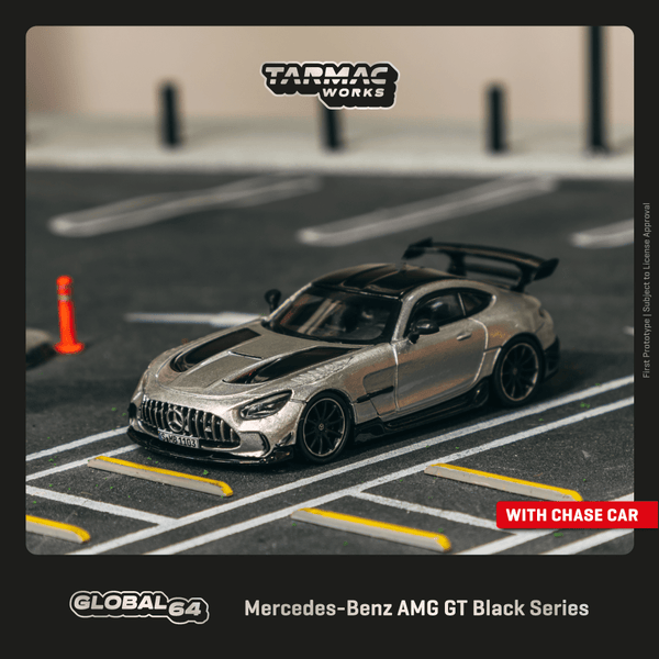 PREORDER Tarmac Works GLOBAL64 1/64 Mercedes-Benz AMG GT Black Series Silver Metallic T64G-042-SL (Approx. Release Date : SEPTEMBER 2024 subject to manufacturer's final decision)