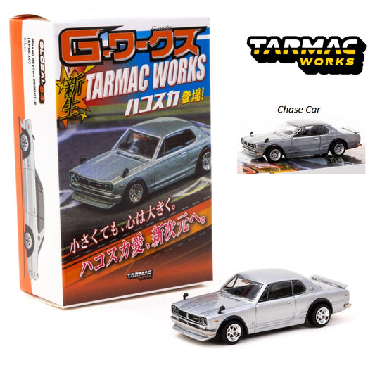 Tarmac Works GLOBAL64 1/64 Nissan Skyline 2000 GT-R (KPGC10) Silver TAS 2024 Edition T64G-043-SL2