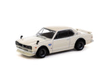 Tarmac Works GLOBAL64 1/64 Nissan Skyline 2000 GT-R (KPGC10) Ivory White Special Edition T64G-043-WH