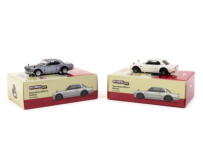 Tarmac Works GLOBAL64 1/64 Nissan Skyline 2000 GT-R (KPGC10) Ivory White Special Edition T64G-043-WH