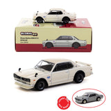 Tarmac Works GLOBAL64 1/64 Nissan Skyline 2000 GT-R (KPGC10) Ivory White Special Edition T64G-043-WH