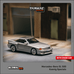 PREORDER Tarmac Works GLOBAL64 1/64 Mercedes-Benz SL 500 Koenig Specials Silver T64G-045-SL (Approx. Release Date : SEPTEMBER 2024 subject to manufacturer's final decision)