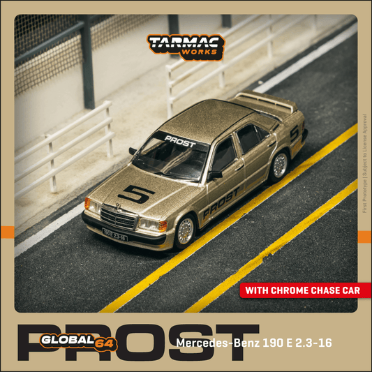 TARMAC WORKS GLOBAL64 1/64 Mercedes-Benz 190 E 2.3-16 Race of Champion 1984 Alain Prost T64G-047-84ROC05