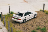 PREORDER TARMAC WORKS GLOBAL64 1/64 Mitsubishi Lancer RS Evolution III White Lamley Special Edition T64G-050-RS (Approx. Release Date : FEB 2025 subject to manufacturer's final decision)