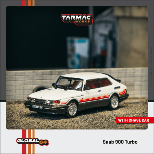 TARMAC WORKS GLOBAL64 1/64 Saab 900 Turbo White T64G-056-WH