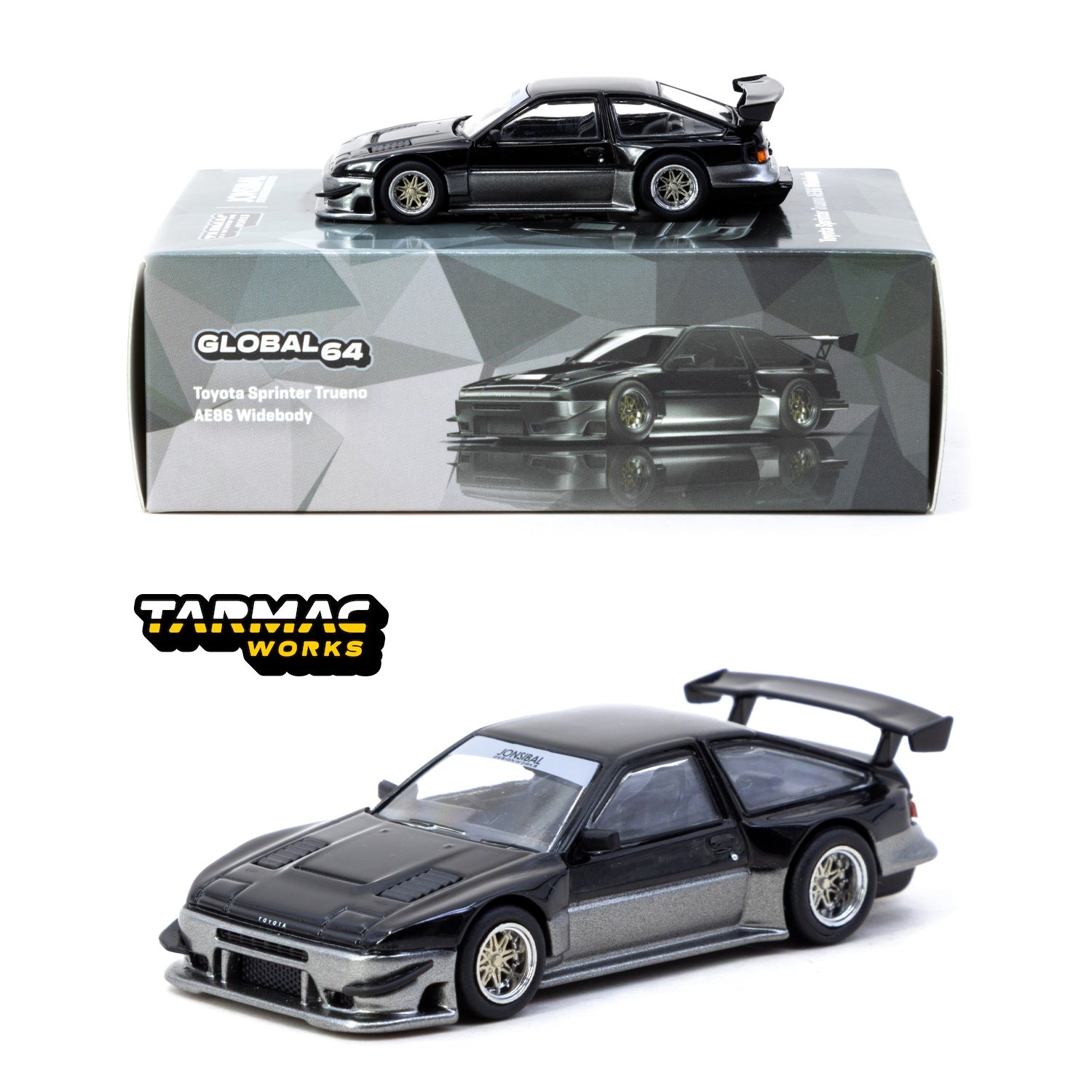TARMAC WORKS GLOBAL64 1/64 Toyota Sprinter Trueno AE86 Widebody