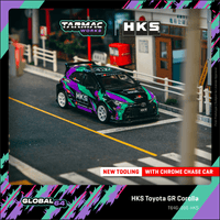 PREORDER TARMAC WORKS GLOBAL64 1/64 HKS Toyota GR Corolla T64G-066-HKS (Approx. Release Date :  NOV 2025 subject to manufacturer's final decision)