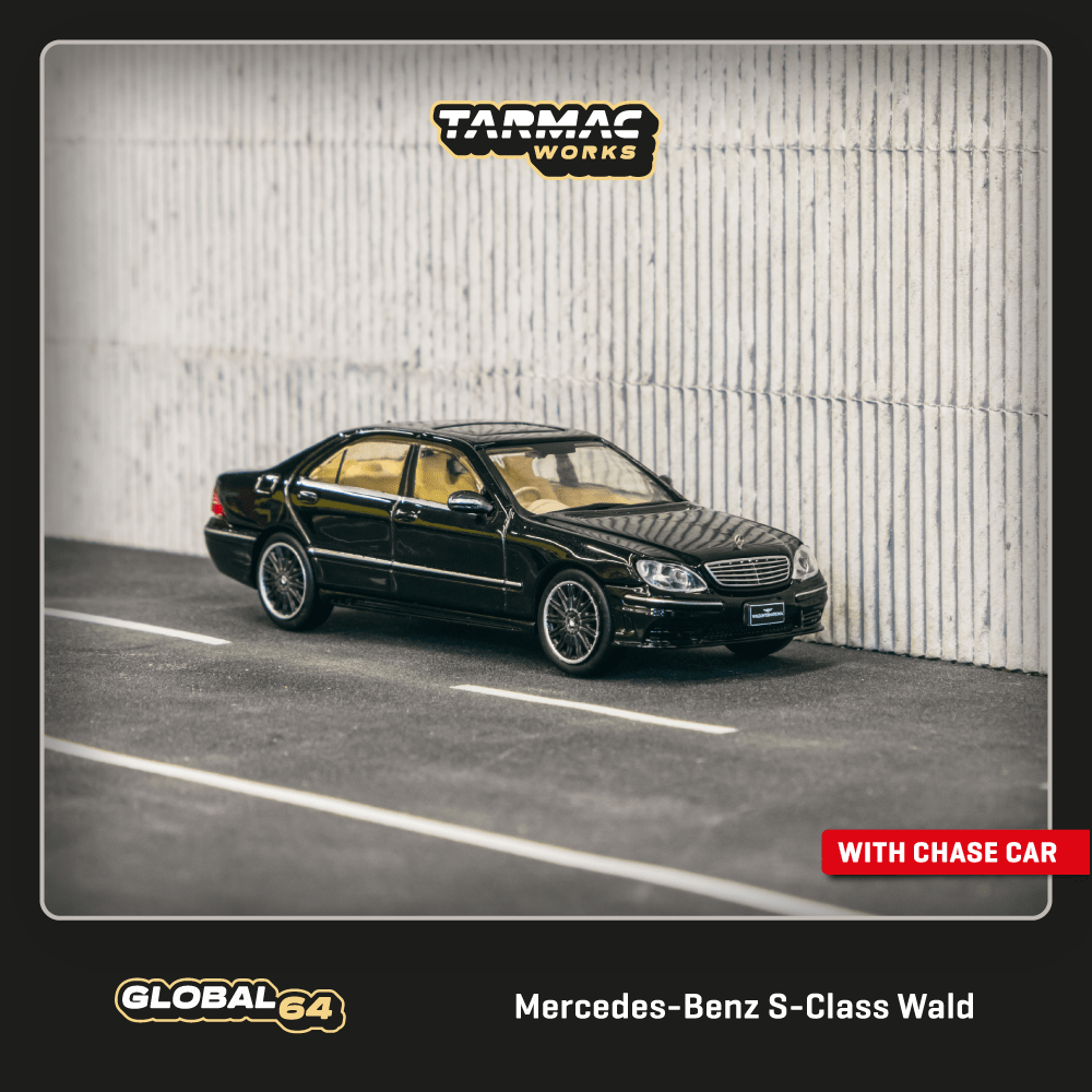 TARMAC WORKS GLOBAL64 1/64 Mercedes-Benz S-Class Wald Black T64G-072-BK