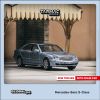 Tarmac Works GLOBAL64 1/64 Mercedes-Benz S-Class Horizon Blue Metallic T64G-072-BL