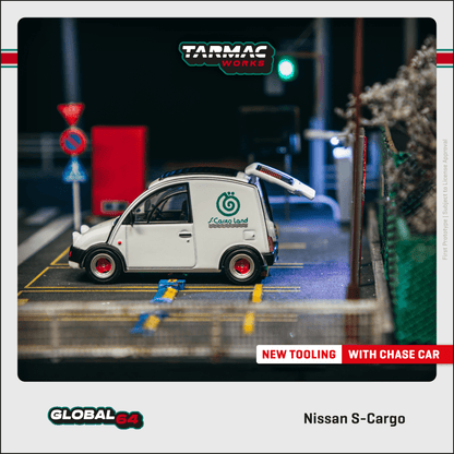 TARMAC WORKS GLOBAL64 1/64 Nissan S-Cargo White T64G-073-WH