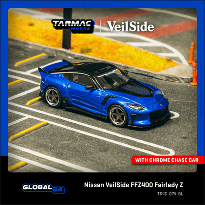 TARMAC WORKS GLOBAL64 1/64 Nissan VeilSide FFZ400 Fairlady Z Blue T64G-074-BL