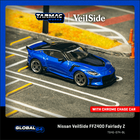 TARMAC WORKS GLOBAL64 1/64 Nissan VeilSide FFZ400 Fairlady Z Blue T64G-074-BL