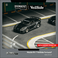 PREORDER TARMAC WORKS GLOBAL64 1/64 Mazda RX-7 VeilSide Fortune7 Grey metallic / Black T64G-075-GY (Approx. Release Date :  Oct 2025 subject to manufacturer's final decision)