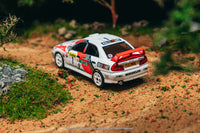 PREORDER TARMAC WORKS GLOBAL64 1/64 Mitsubishi Lancer Evolution IV Rallye Monte-Carlo 1997 Tommi Mäkinen /  Seppo Harjanne T64G-076-97MCR01 (Approx. Release Date :  DEC 2025 subject to manufacturer's final decision)