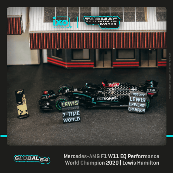 TARMAC WORKS GLOBAL64 1/64 Mercedes-AMG F1 W11 EQ Performance Turkish Grand Prix 2020 Winner World Champion 2020 Lewis Hamilton