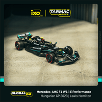 PREORDER TARMAC WORKS GLOBAL64 1/64 Mercedes-AMG F1 W14 E Performance Hungarian Grand Prix 2023 Pole Position Lewis Hamilton T64G-F064-LH1 (Approx. Release Date :  JUNE 2025 subject to manufacturer's final decision)