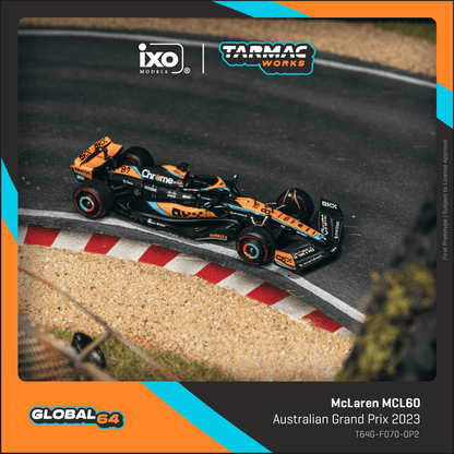 TARMAC WORKS GLOBAL64 1/64 McLaren MCL60 Australian Grand Prix 2023 Oscar Piastri T64G-F070-OP2