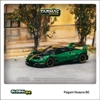 TARMAC WORKS GLOBAL64 1/64 Pagani Huayra BC Trifoglio Verde T64G-TL014-GR