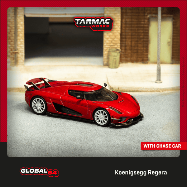 PREORDER TARMAC WORKS GLOBAL64 1/64 Koenigsegg Regera Red Metallic T64G-TL017-RE (Approx. Release Date :  MAY 2025 subject to manufacturer's final decision)