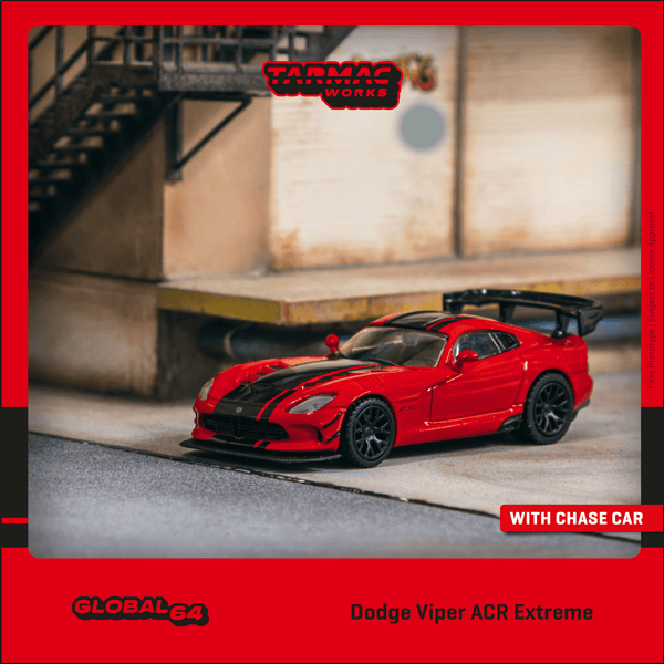 PREORDER TARMAC WORKS GLOBAL64 1/64 Dodge Viper ACR Extreme Red T64G-TL028-RE (Approx. Release Date : MARCH 2024 subject to manufacturer's final decision)