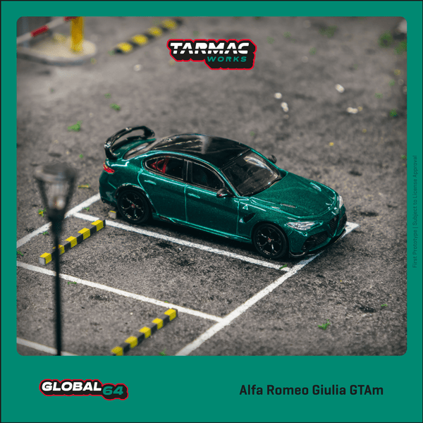 TARMAC WORKS GLOBAL64 1/64 Alfa Romeo Giulia GTAm Green Metallic T64G-TL031-MGR