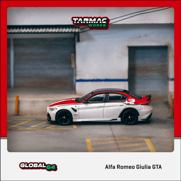 TARMAC WORKS GLOBAL64 1/64 Alfa Romeo Giulia GTA Red / White T64G-TL031-RW