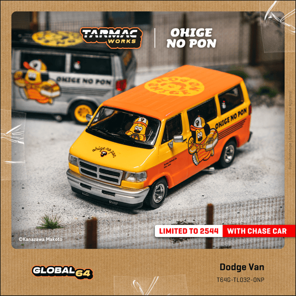 PREORDER TARMAC WORKS GLOBAL64 1/64 Dodge Van OHIGE no PON T64G-TL032-ONP (Approx. Release Date :  June 2025 subject to manufacturer's final decision)
