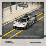 PREORDER TARMAC WORKS GLOBAL64 1/64 Pagani Huayra R Satin Silver T64G-TL035-SL (Approx. Release Date :  MAR 2025 subject to manufacturer's final decision)