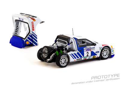 TARMAC WORKS HOBBY64+ 1/64 Ford RS200 Lombard RAC Rally 1986 Stig Blomqvist / Bruno Berglund T64P-001-86RAC02