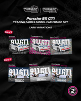 PREORDER TARMAC WORKS HOBBY64+ 1/64 Porsche 911 GT1  White Model Car + Trading Cards Combo Set T64P-004-WH (Approx. Release Date :  FEB 2026 subject to manufacturer's final decision)