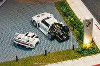 PREORDER TARMAC WORKS HOBBY64+ 1/64 Porsche 911 GT1  White Model Car + Trading Cards Combo Set T64P-004-WH (Approx. Release Date :  FEB 2026 subject to manufacturer's final decision)