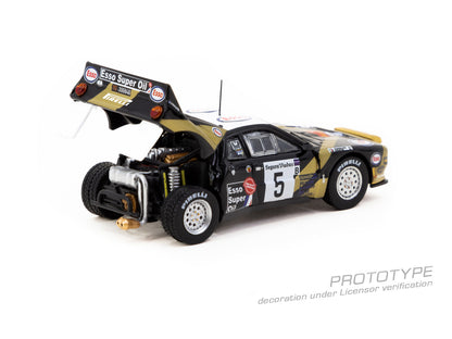 TARMAC WORKS HOBBY64+ 1/64 Lancia 037 Rally Rally Catalunya 1985 F. Tabaton / L. Tedeschini T64P-TL002-85CAT05
